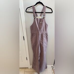 Lee Women's Pinstriped Overalls size Medium - light purple